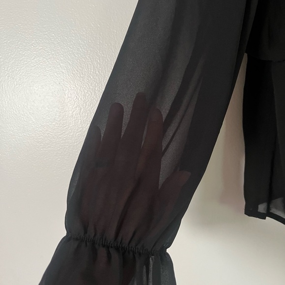 Nordstrom Rack Black Peplum Blouse - Picture 5 of 5